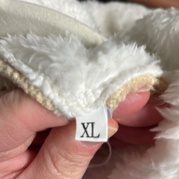 size XL Leo Rosi cream color zip up teddy bear jacket - Picture 6 of 8